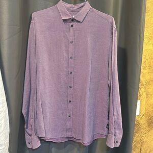 Armani Collezioni purple gingham checkered button shirt. XL Extra Large